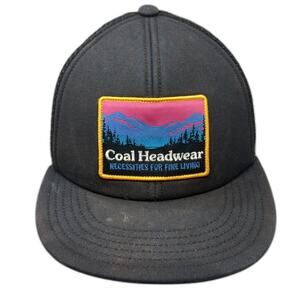 Coal Headwear Snapback Mesh Back Trucker Hat Black One Size Outdoor